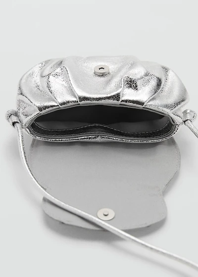 Metallic teddy bear bag