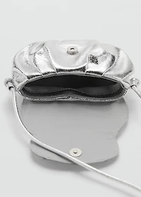 Metallic teddy bear bag