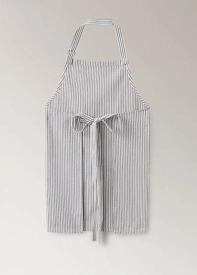 Cotton striped apron