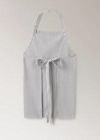 Cotton striped apron