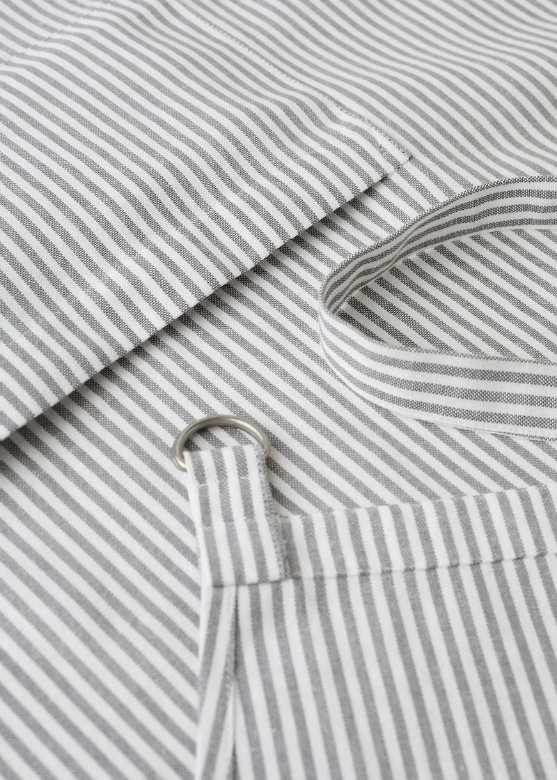 Cotton striped apron