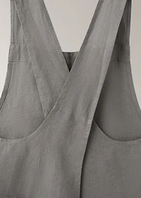 Overdyed linen apron