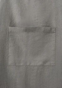 Overdyed linen apron
