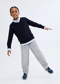 V-neck cotton sweater