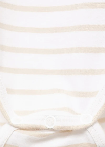 Striped cotton bodysuit