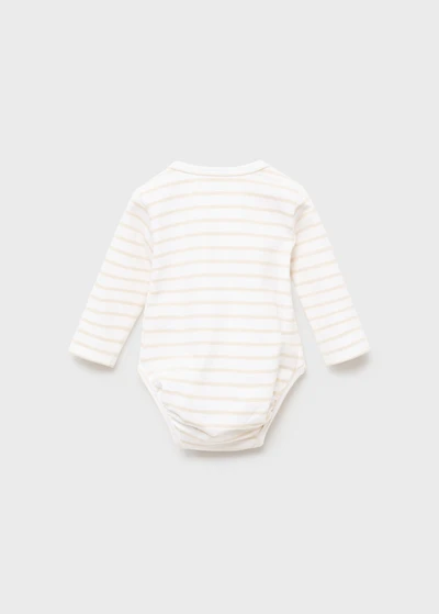 Striped cotton bodysuit