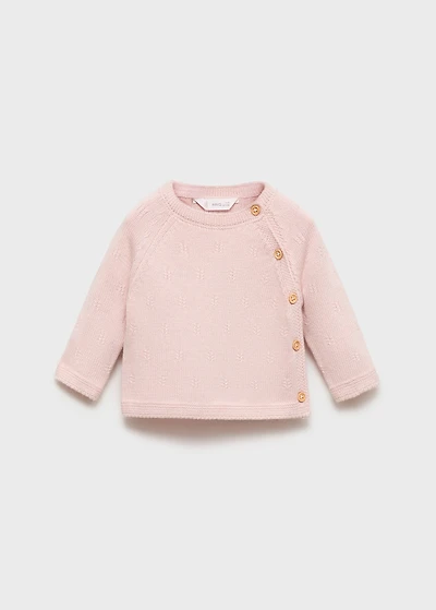 Buttons detail knit sweater