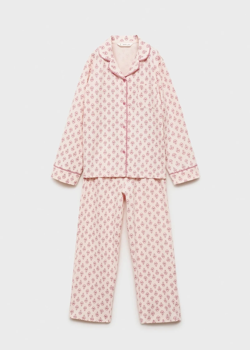 Printed cotton pyjamas