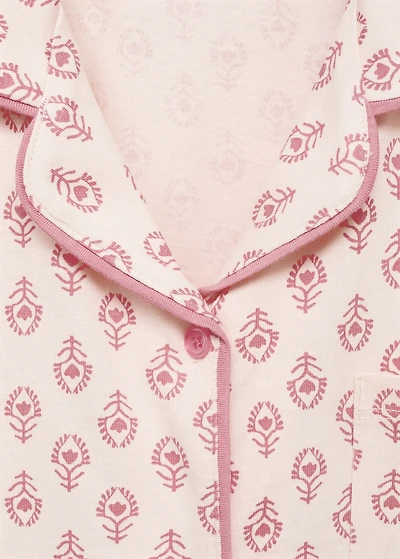 Printed cotton pyjamas