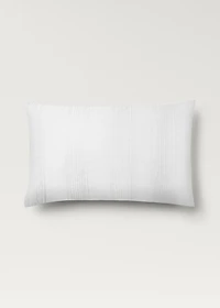 Two 300-thread count cotton satin striped pillowcases 50x75 cm