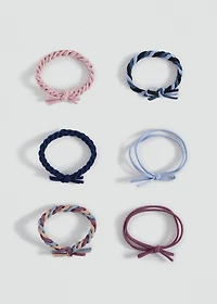 Pack 6 hair ties