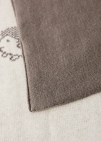 Jacquard children’s blanket with hedgehog design