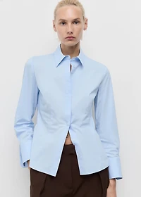 Slim-fit poplin shirt