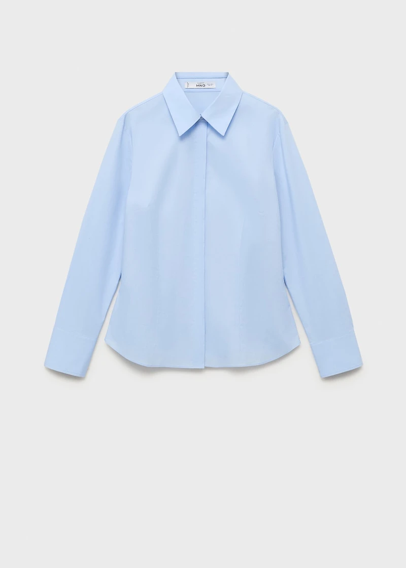Slim-fit poplin shirt