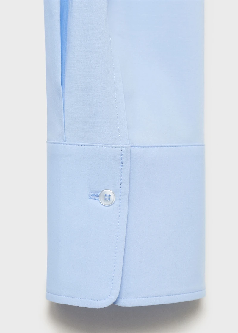 Slim-fit poplin shirt