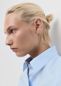 Slim-fit poplin shirt