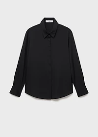 Fluid long-sleeved blouse