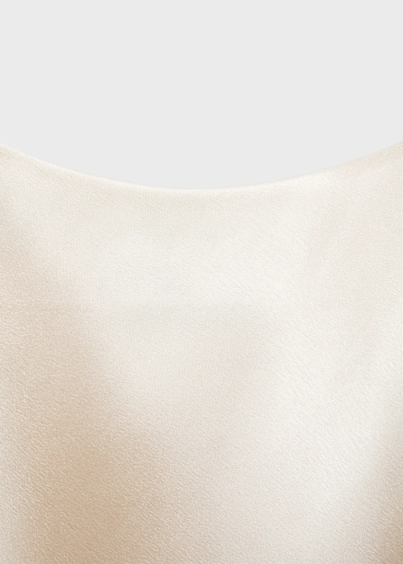 Satin top with straps