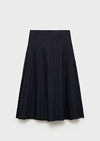 Pleated midi skirt