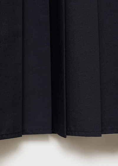 Pleated midi skirt
