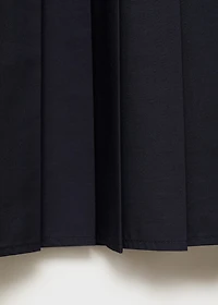 Pleated midi skirt