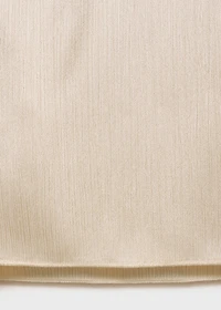 Pleated pants with elastic waist