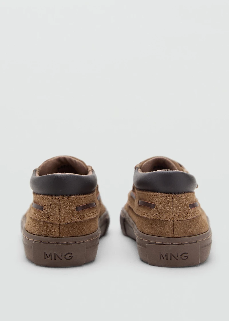 Velcro leather shoes