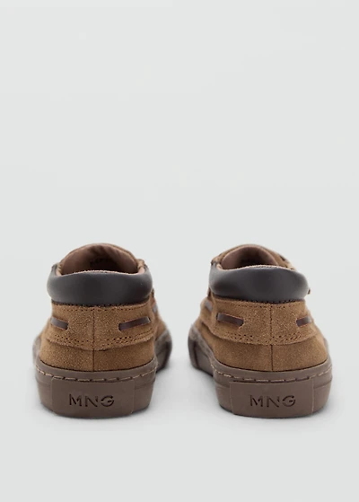 Velcro leather shoes