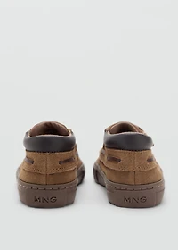 Velcro leather shoes