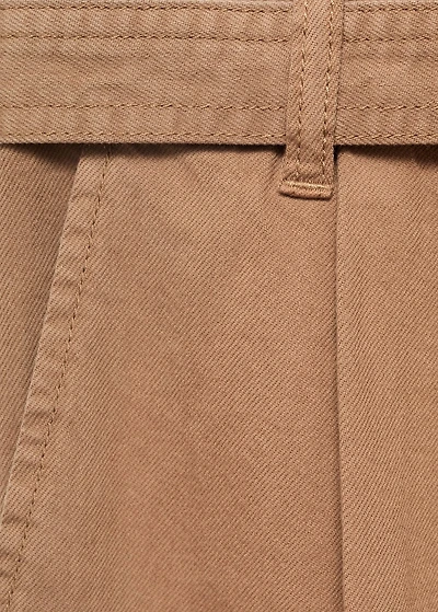 Denim jorts with belt