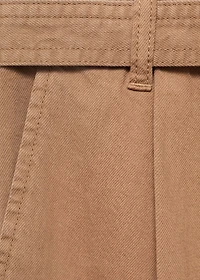 Denim jorts with belt