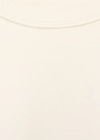 Fluid cotton sweatshirt