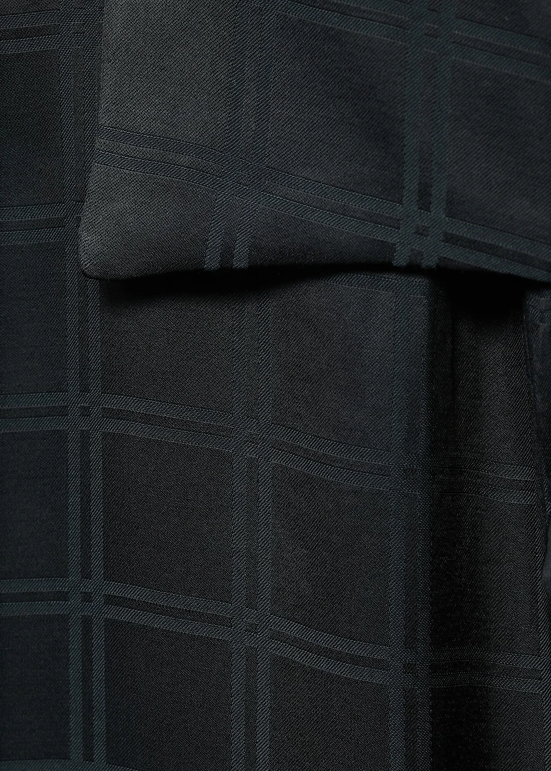 Rayon check pajama top