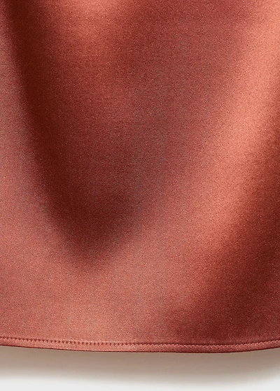 Silk top with contrasting lace