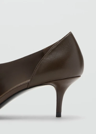 Asymmetric leather sandals