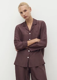Silk long shirt