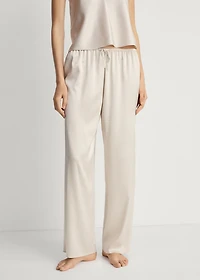 Silk pajama pants