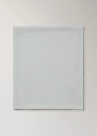 Cotton table runner with hemstitch detail