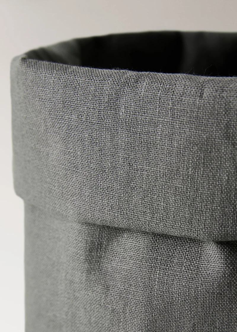 100% linen bread basket