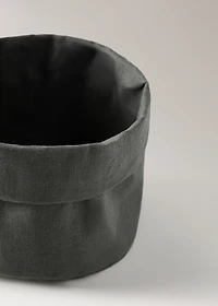 100% linen bread basket