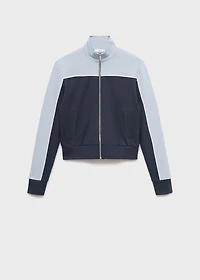 Two-tone fitted jacket