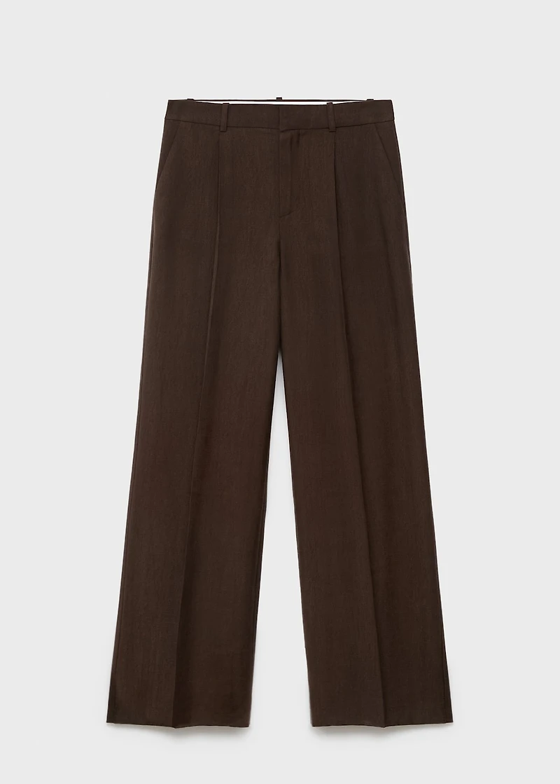 Straight pants suit lyocell