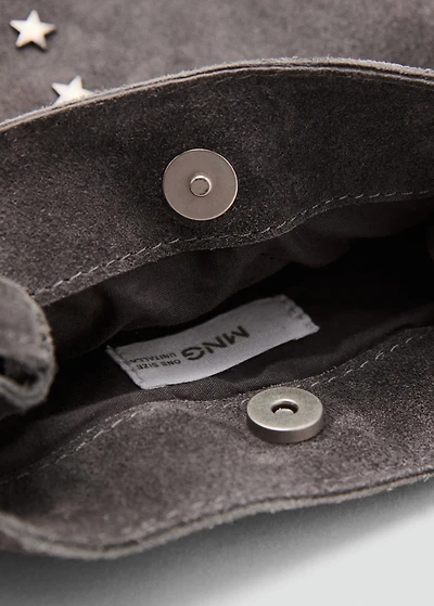 Fringed leather bucket bag