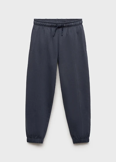 Cotton joggers with elastic waist
