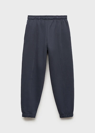 Cotton joggers with elastic waist