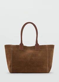 100% split leather bag