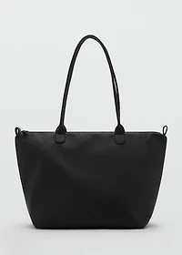 Faux-leather tote bag