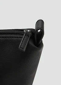 Faux-leather tote bag