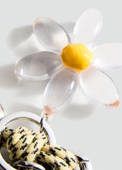 Multi-charm daisy keyring