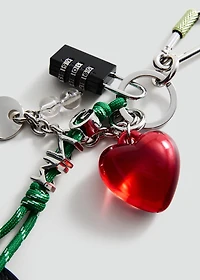Multi-charm mirror keyring